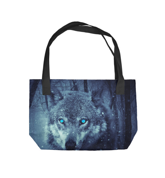Пляжная сумка с изображением Wolf цвета 