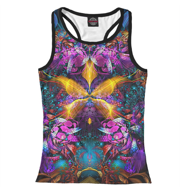 Женская майка-борцовка с изображением Фентази цвета Белый