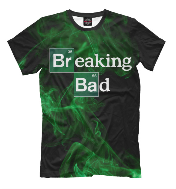 Мужская футболка с изображением Breaking Bad цвета Черный