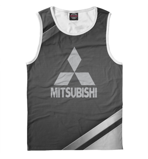 Майка для мальчика с изображением Mitsubishi цвета Белый