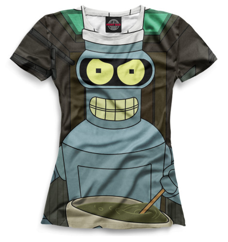 

Футболки Print Bar, Белый, Бендер