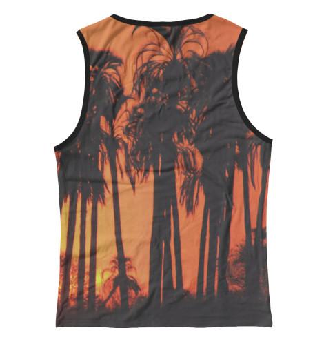 

Майки Print Bar, Белый, Пальмы в закате
