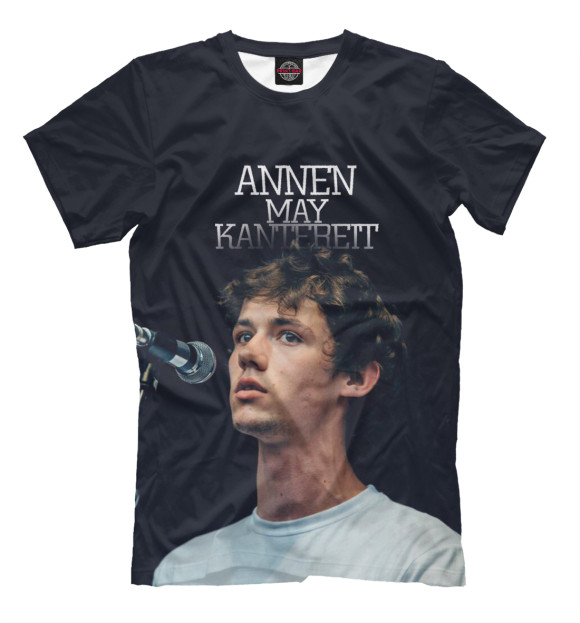 Мужская футболка с изображением AnnenMayKantereit/ Henning May (Хеннинг Май цвета Черный