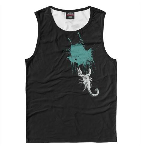 

Майки Print Bar, Белый, Скорпион - инверсия