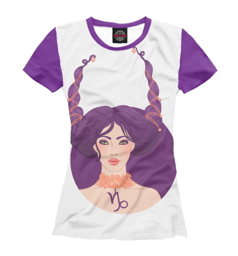 

Футболки Print Bar, Белый, Козерог
