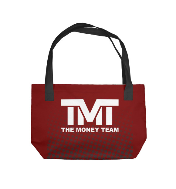 Пляжная сумка с притом TMT бокс цвета  Пляжная сумка с изображением TMT бокс цвета