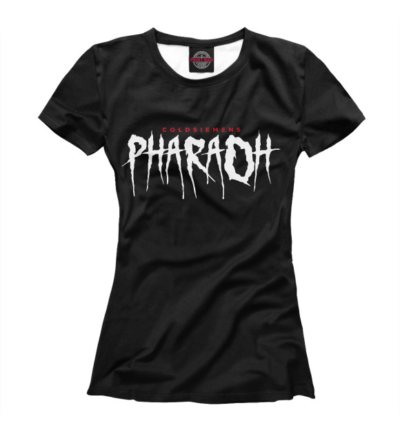 Женская футболка с изображением Pharaoh / Coldsiemens цвета Белый