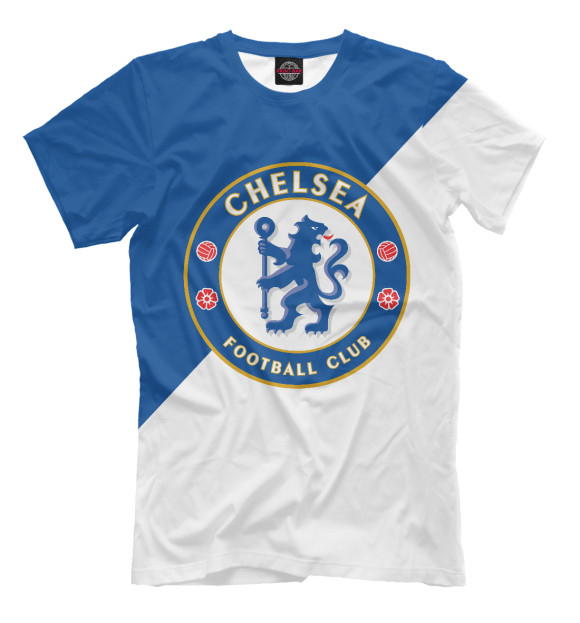 Мужская футболка с изображением Chelsea цвета Молочно-белый
