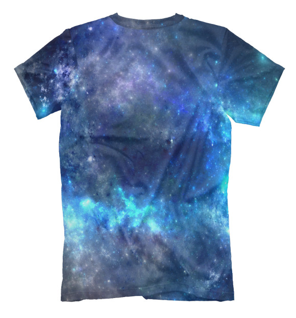 Мужская футболка с изображением Звёздное скопление цвета Белый