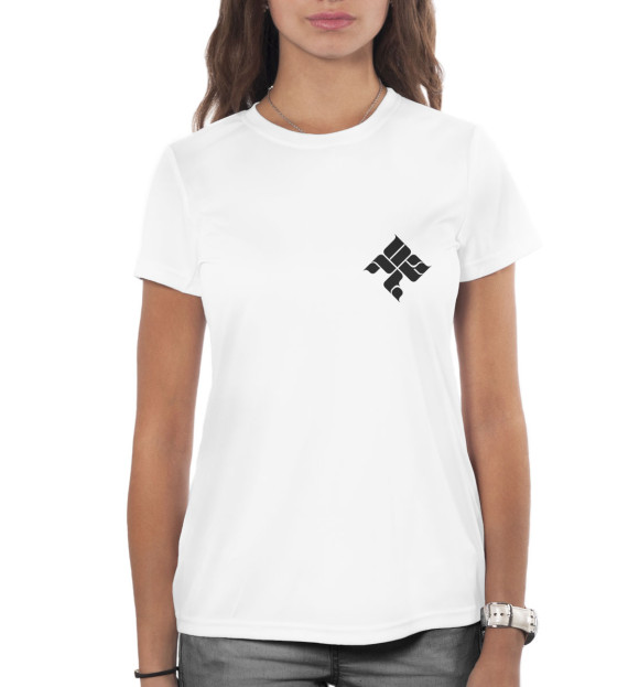 Женская футболка с изображением Tankograd Underground цвета Белый