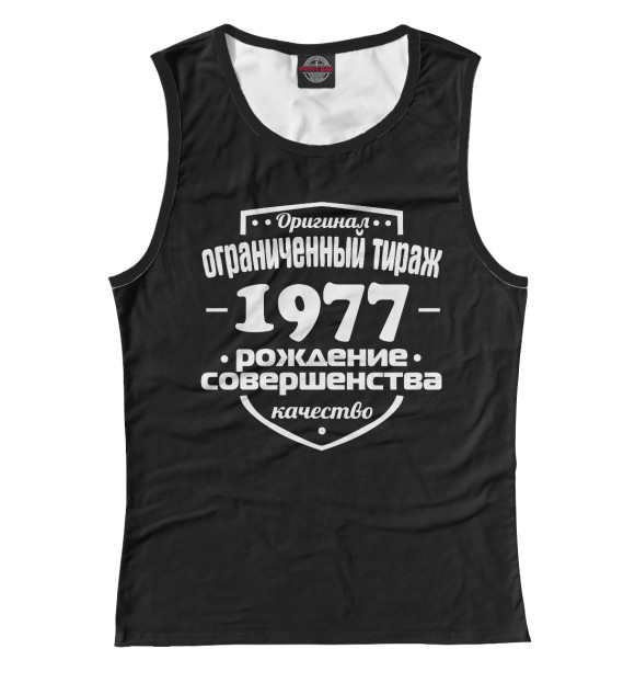 Майка для девочки с изображением Рождение совершенства 1977 цвета Белый