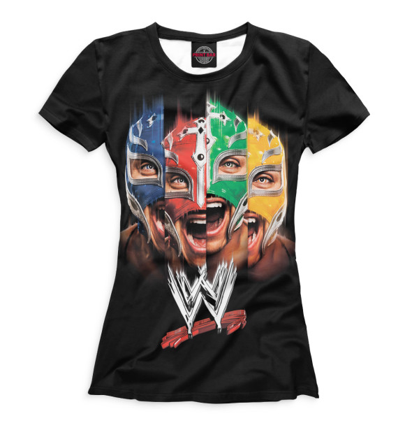 Женская футболка с изображением Рей Мистерио цвета Белый