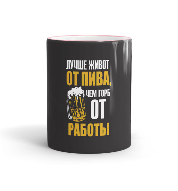 Кружка с изображением Поговорка цвета розовый
