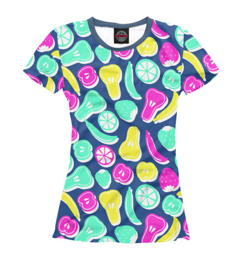 

Футболки Print Bar, Белый, Фруктовый микс