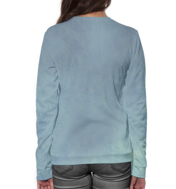 Женский свитшот с изображением Ёжики цвета Белый