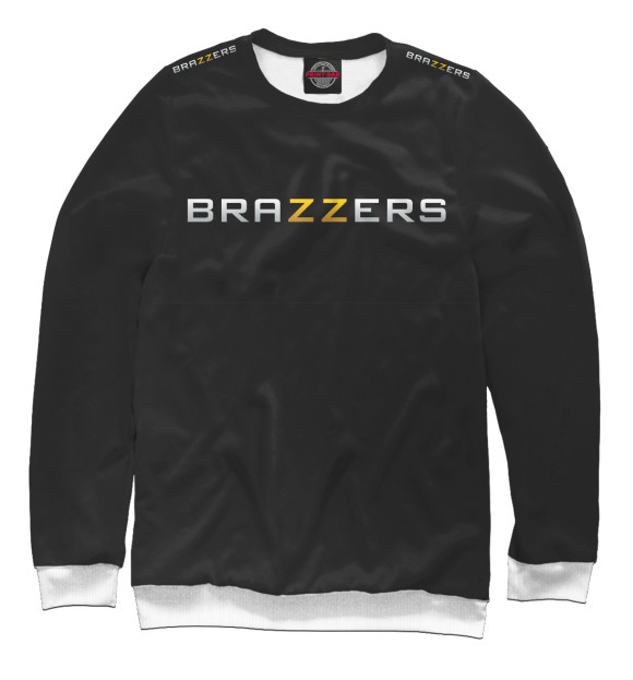 Свитшот для девочек с изображением Brazzers цвета Белый