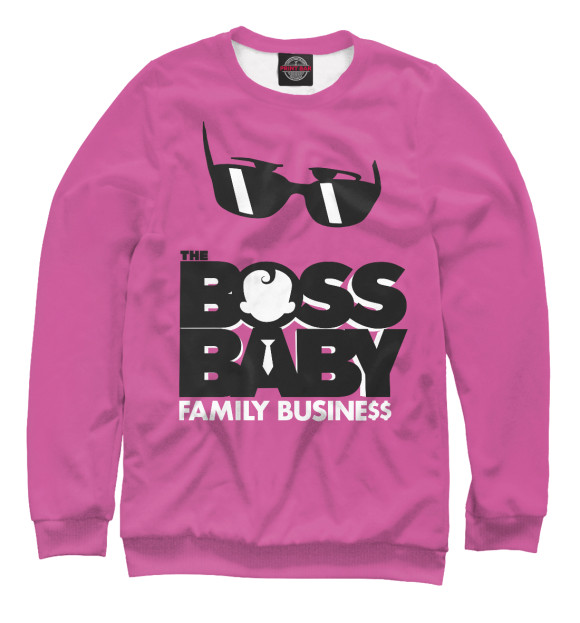 Женский свитшот с изображением Boss Baby: family business цвета Белый