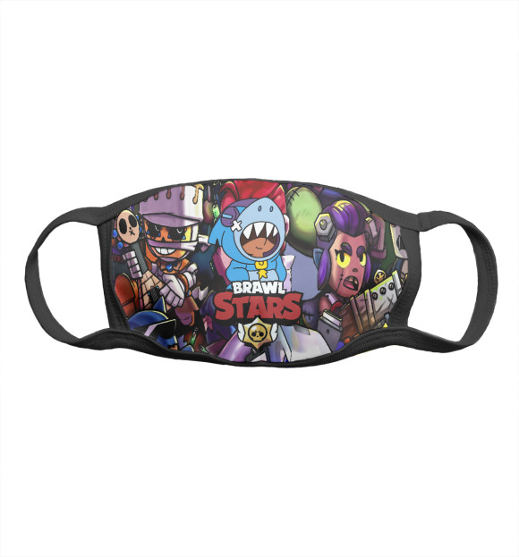 Маска тканевая с изображением Leon Shark | Леон Акула цвета Белый