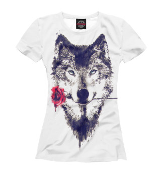 Волк с розой