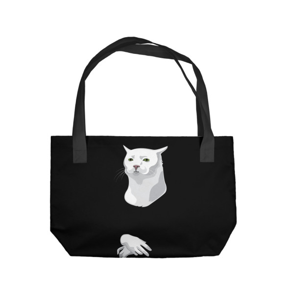 Пляжная сумка с изображением Я почти засмеялся цвета 