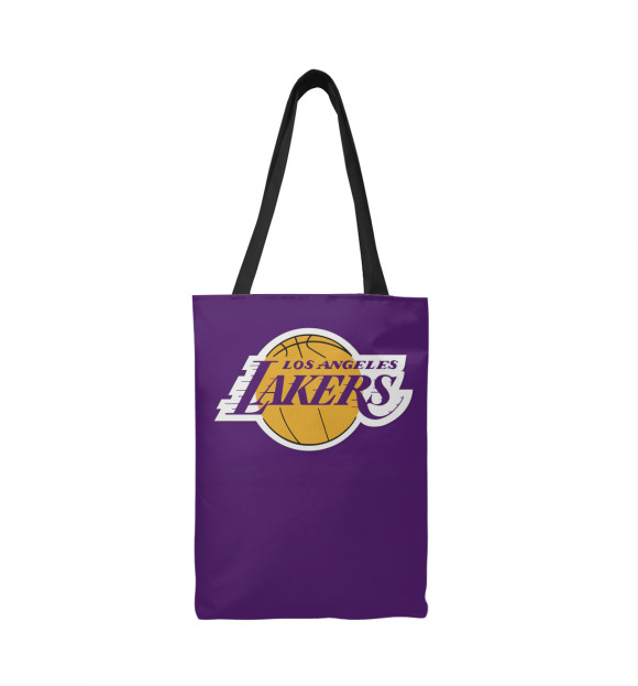 Сумка-шоппер с изображением Lakers purple цвета 