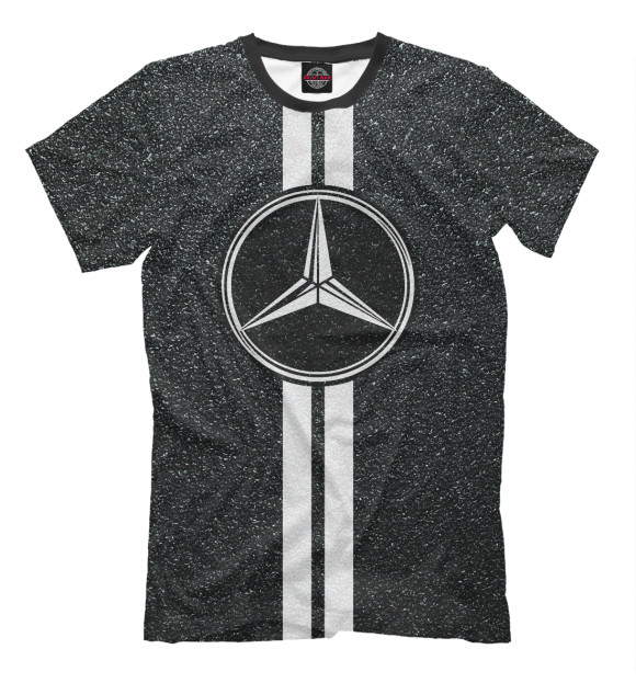 Мужская футболка с изображением Mercedes Series цвета Черный