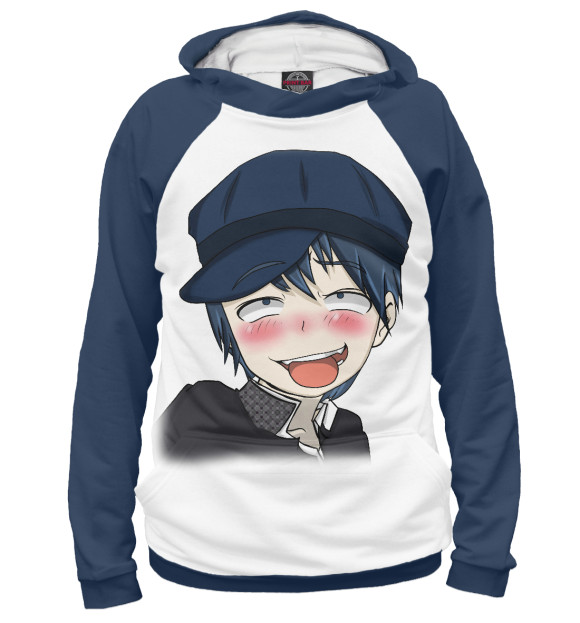 Женское худи с изображением Ahegao цвета Белый