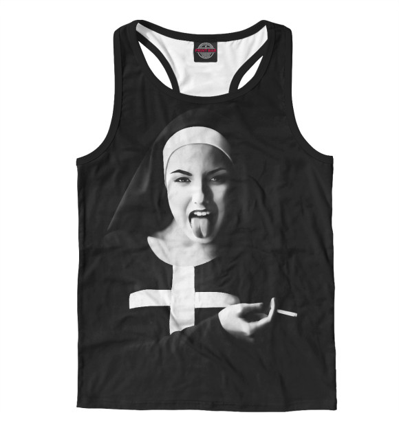 Мужская майка-борцовка с изображением Brazen sister цвета Белый