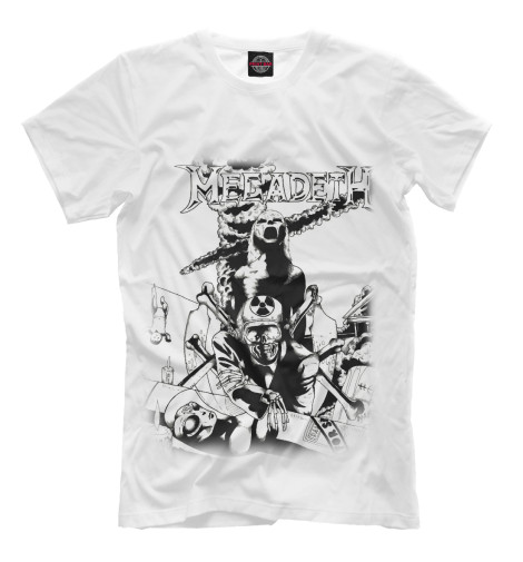 

Футболки Print Bar, Молочно-белый, Megadeth