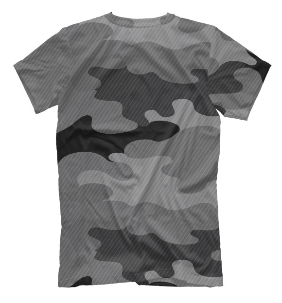 Мужская футболка с изображением camouflage gray цвета Белый