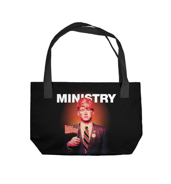 Пляжная сумка с изображением Ministry цвета 