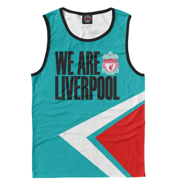 Мужская майка с изображением We Are Liverpool цвета Белый