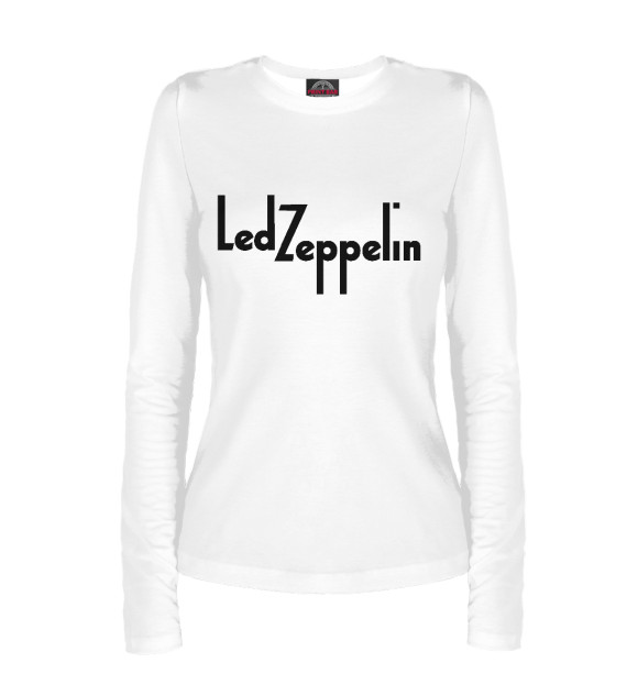Женский лонгслив с изображением Led Zeppelin цвета Белый