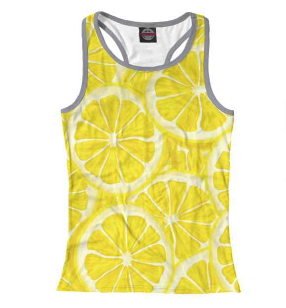 Женская майка-борцовка с изображением Витамин цвета Белый