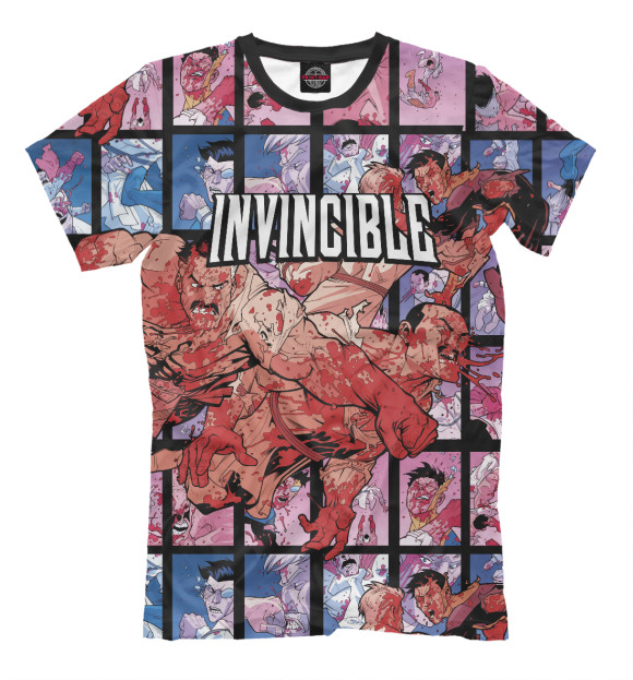 Футболка для мальчиков с изображением Неуязвимый (Invincible) цвета Белый