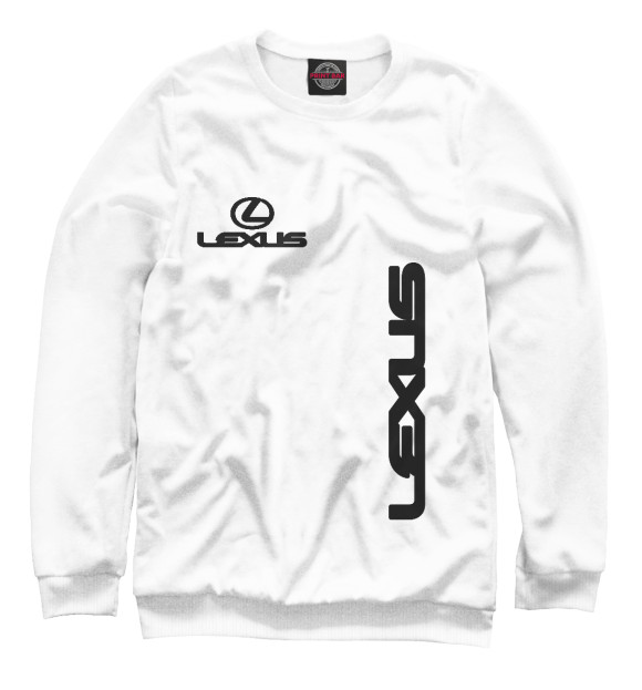 Женский свитшот с изображением Lexus цвета Белый