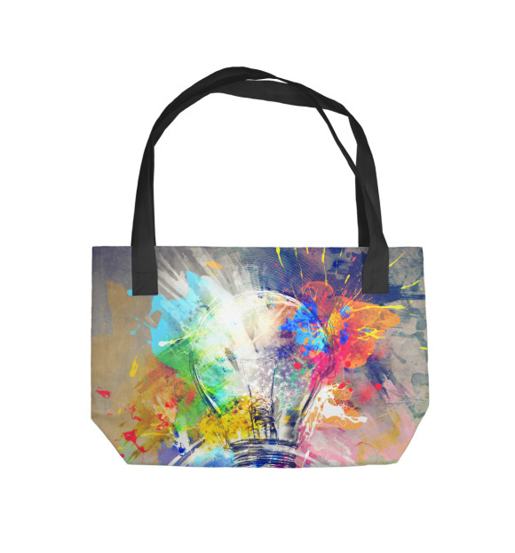 Пляжная сумка с изображением Лампа цвета 