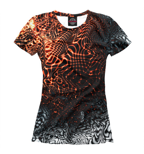 

Футболки Print Bar, Белый, Molted lava