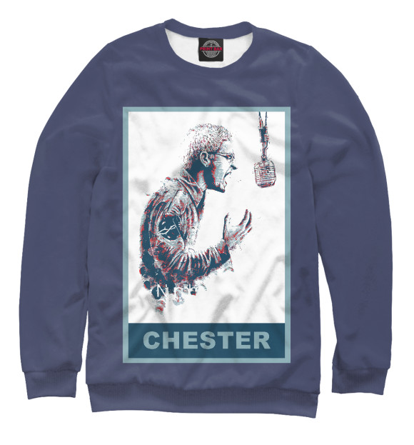 Свитшот для мальчиков с изображением Chester - Linkin Park цвета Белый