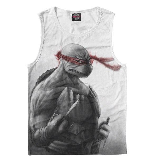 Майка для мальчика с изображением Черепашки цвета Белый