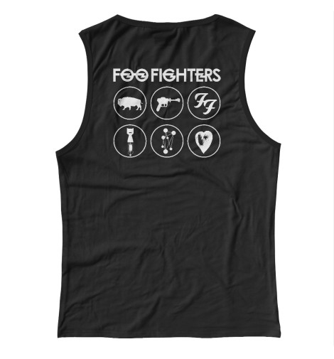 

Майки Print Bar, Белый, Foo Fighters