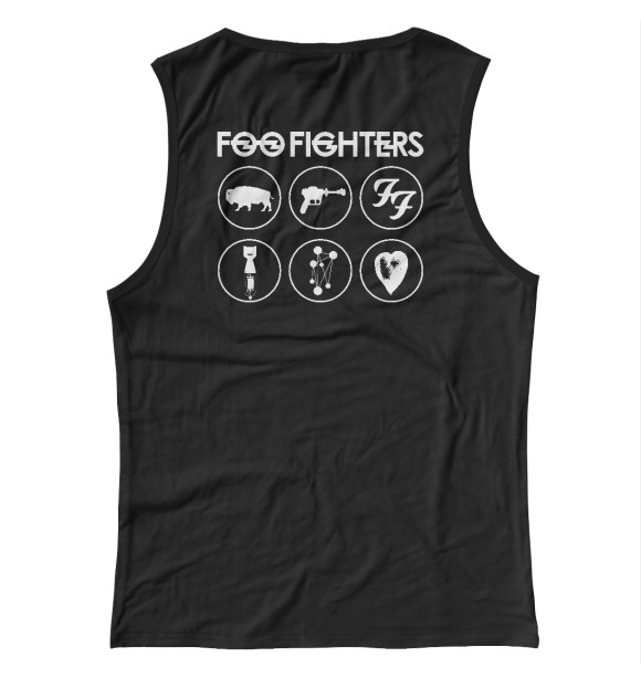 Майка для девочки с изображением Foo Fighters цвета Белый