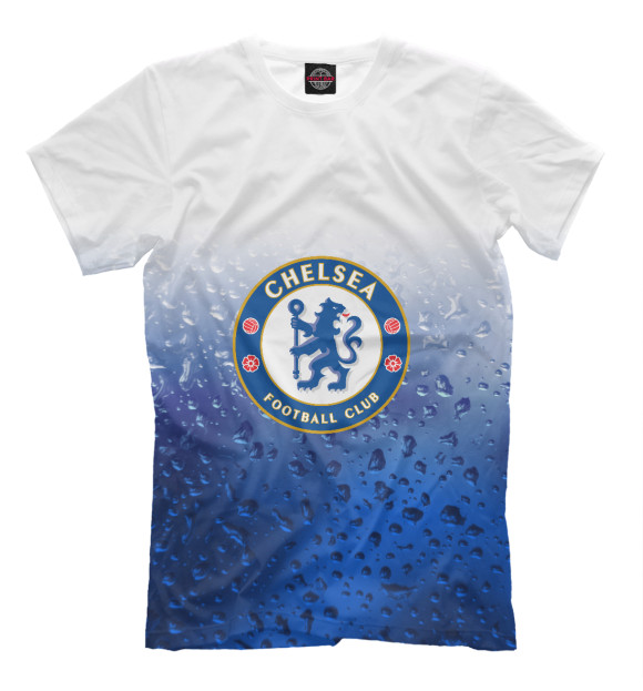 Мужская футболка с изображением Chelsea цвета Молочно-белый