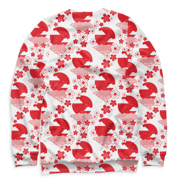 Свитшот для девочек с изображением Япония цвета Белый