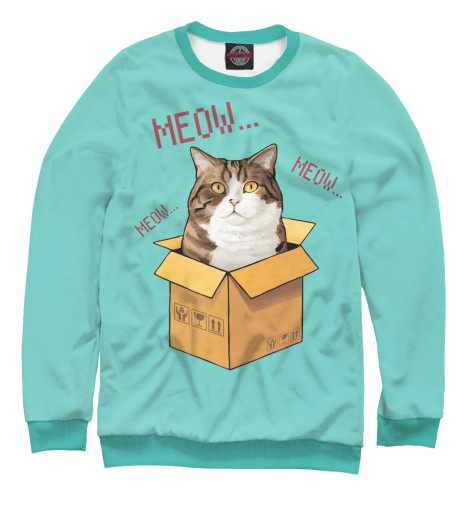 

Свитшоты Print Bar, Белый, MEOW