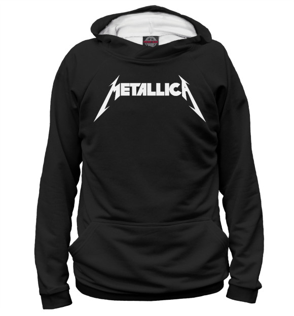 Худи для мальчика с изображением Metallica(на спине) цвета Белый