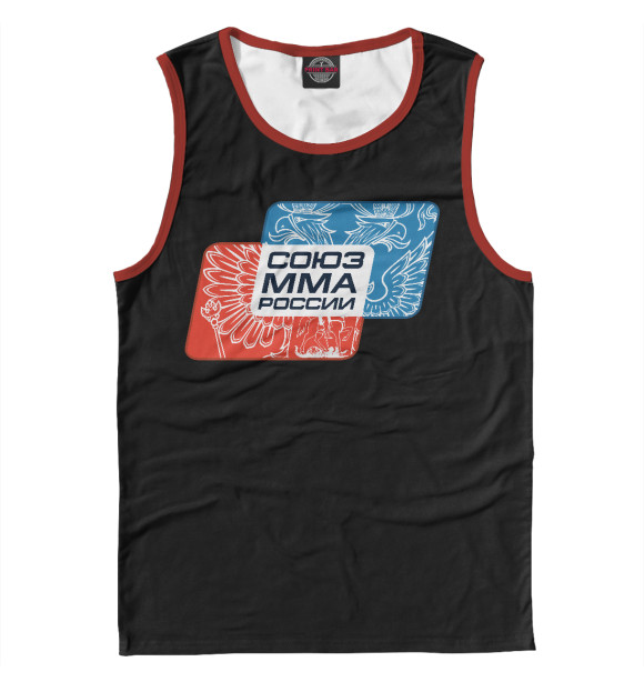Майка для мальчика с изображением Союз ММА России цвета Белый