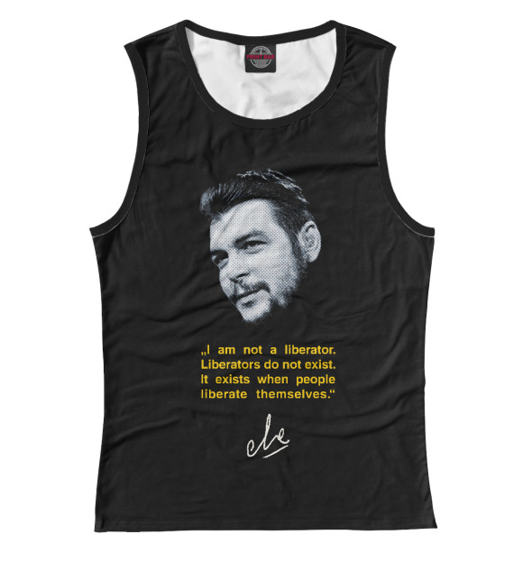 Майка для девочки с изображением Че цвета Белый