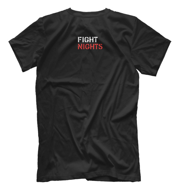 Футболка для мальчиков с изображением FIGHT NIGHT цвета Белый