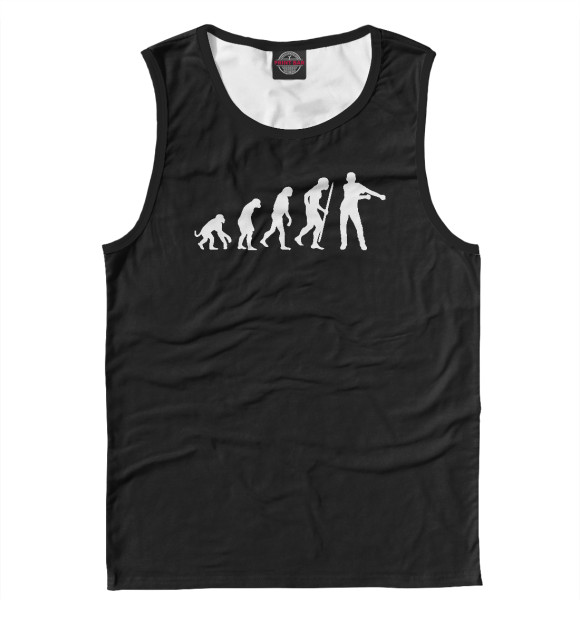 Мужская майка с изображением Floss цвета Белый